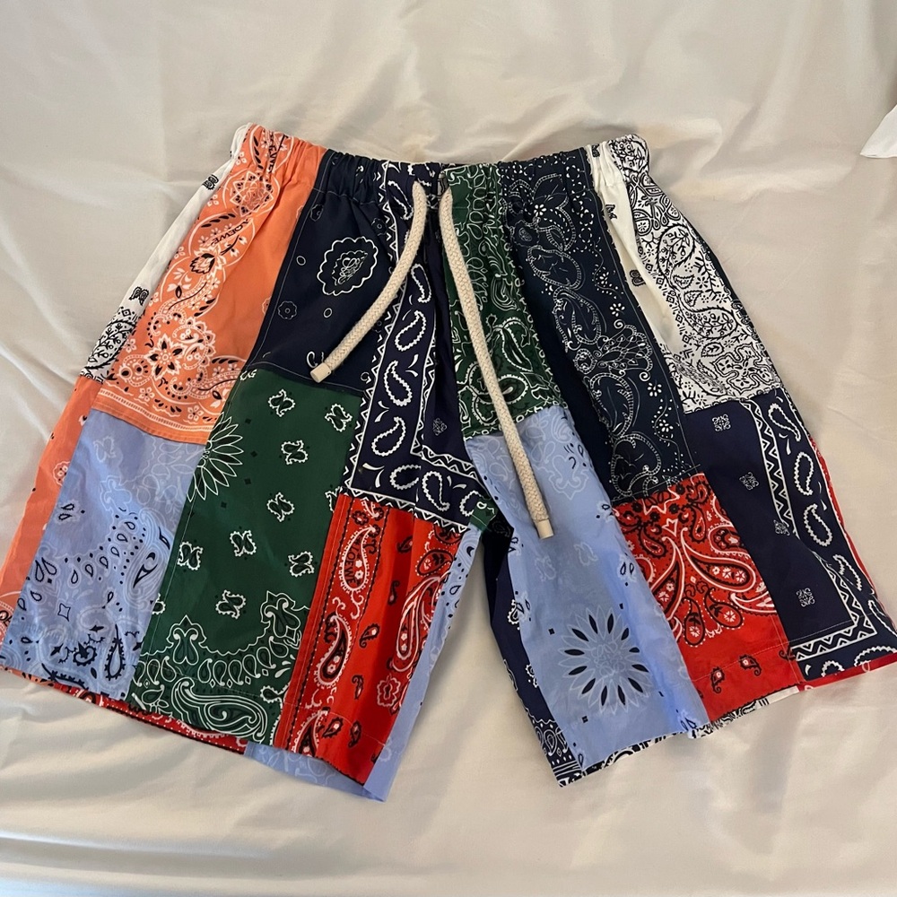 Loewe Colorful Patchwork Bandana Shorts